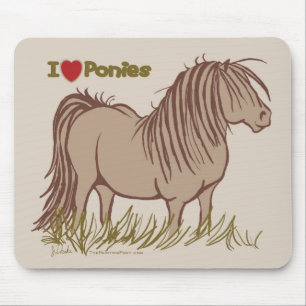 Tapis De Souris J'aime les poneys