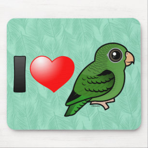 Tapis De Souris J'aime Linnies vert