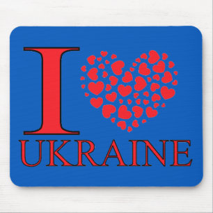Tapis De Souris J'aime l'Ukraine
