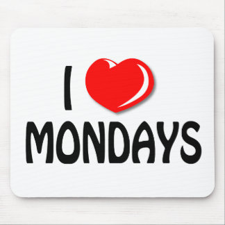 Tapis De Souris J'aime lundi Mousepad