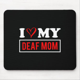 Tapis De Souris J'aime ma mère morte Fête des mères
