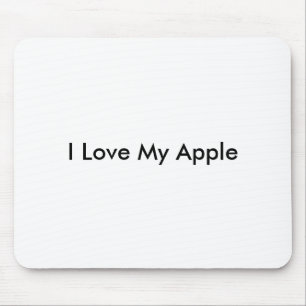 Tapis De Souris J'aime mon Apple - Mousepad