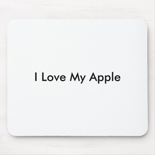 Tapis De Souris J'aime mon Apple - Mousepad (Devant)