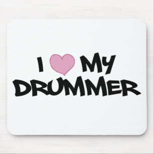 Tapis De Souris J'aime mon batteur