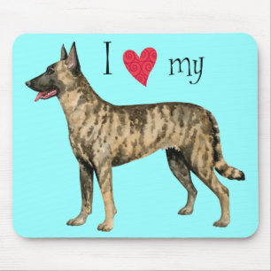 Tapis De Souris J'aime mon berger néerlandais