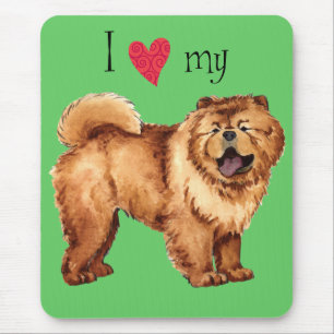 Tapis De Souris J'aime mon Chow