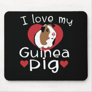 Tapis De Souris J'Aime Mon Cochon De Guinée Amateurs De Cochon De