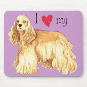 Tapis De Souris J'aime mon Cocker Spaniel