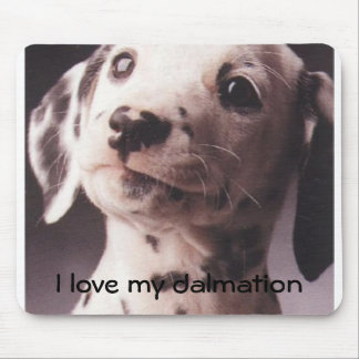 Tapis De Souris J'aime mon dalmation