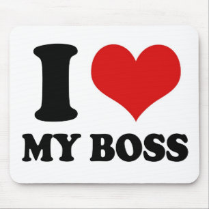 Tapis De Souris J'AIME MON PATRON - mousepad