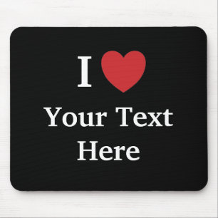 Tapis De Souris J'aime Mousepad - Personalisable - ajoute votre