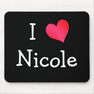 Tapis De Souris J'aime Nicole