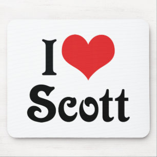 Tapis De Souris J'aime Scott