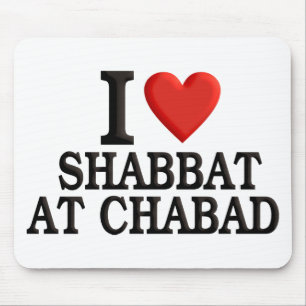 Tapis De Souris J'aime Shabbat chez Chabad