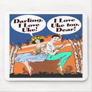 Tapis De Souris J'aime Uke Mousepad