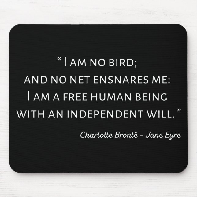 Tapis De Souris Jane Eyre Citation II - Style classique (Devant)