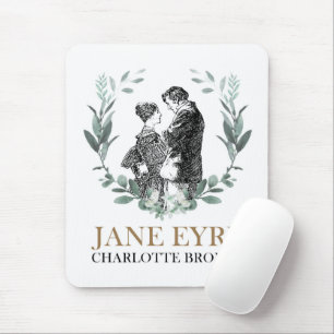 Tapis De Souris Jane Eyre et Edward Rochester avec Wreath