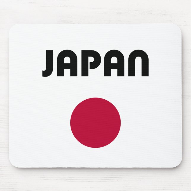 Tapis De Souris Japon grande couleur rouge point (Devant)