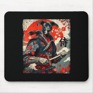 Tapis De Souris Japonais Samurai Grand Dane Tattoo Kawaii Ukiyo-e