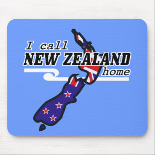 Tapis De Souris J'appelle la Nouvelle Zélande Mousepad à la mais