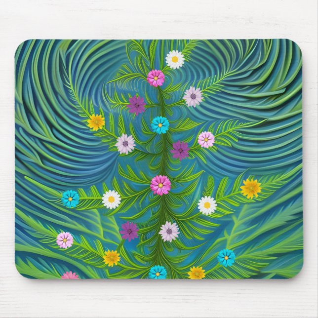 Tapis De Souris Jardin Abstrait de la petite salade (Devant)