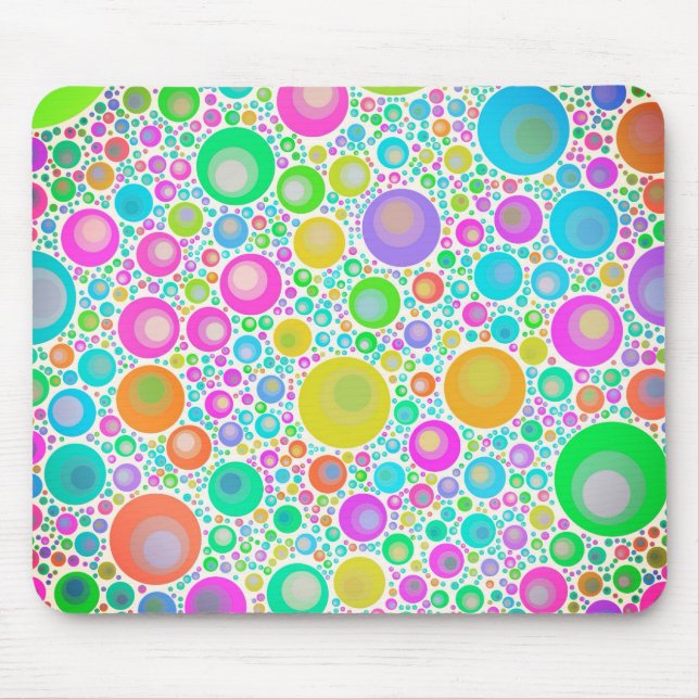 Tapis De Souris Jardin Abstrait rose (Devant)