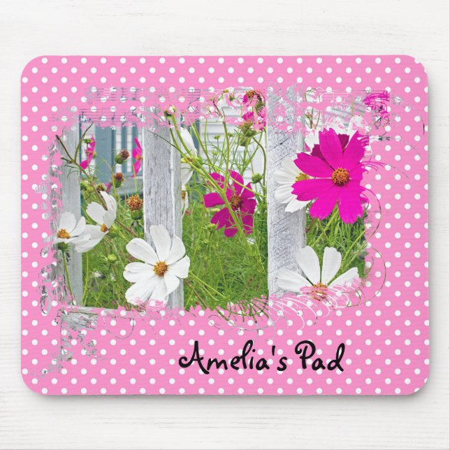 Tapis De Souris Jardin Cosmos sur la souris Pois (Devant)