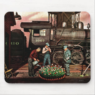 Tapis De Souris Jardin d'agrément de yard de train par Stevan