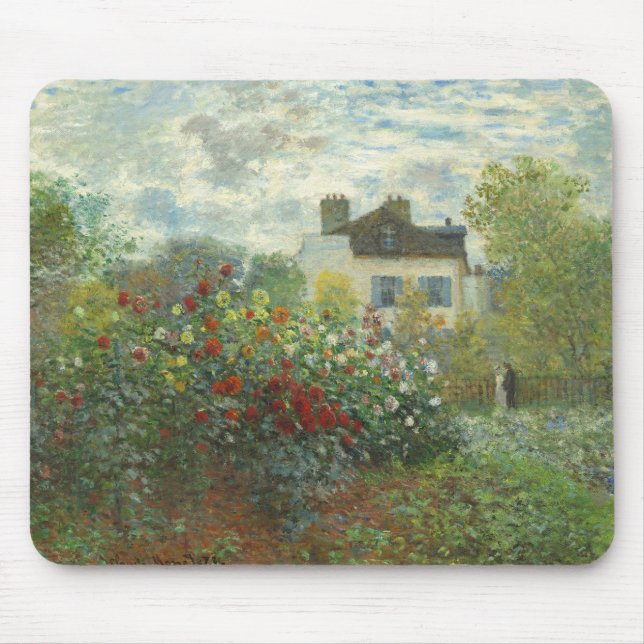 Tapis De Souris Jardin d'artistes de Monet à Argenteuil Peinture (Devant)