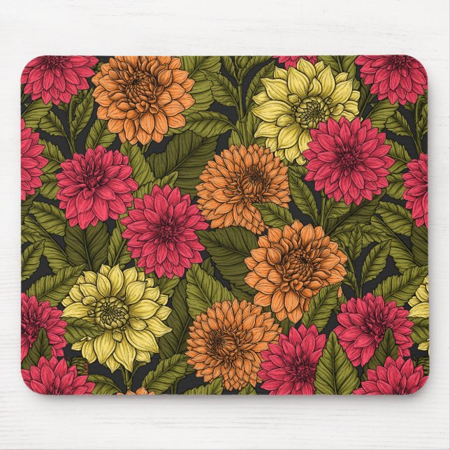 Tapis De Souris Jardin de Dahlia (Devant)