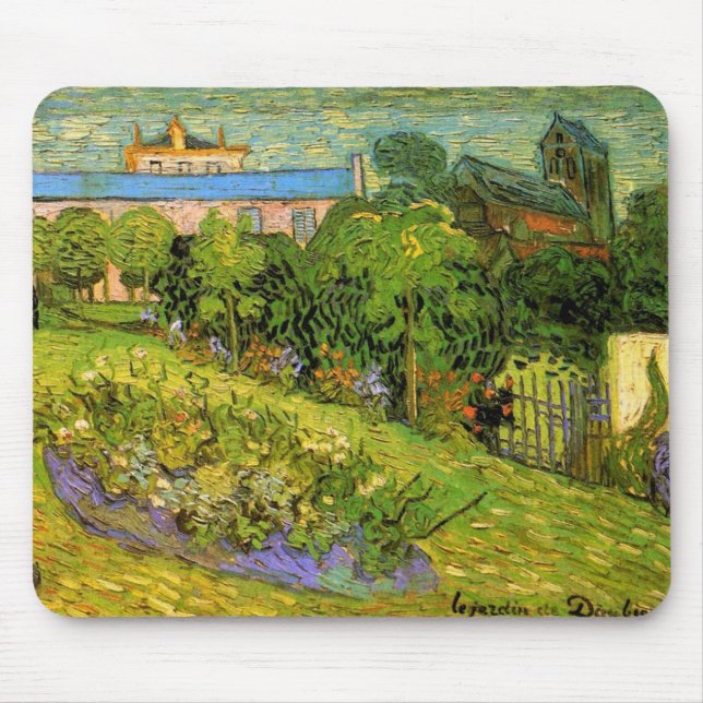 Tapis De Souris Jardin de Daubigny par Vincent van Gogh, Le Jardin (Devant)