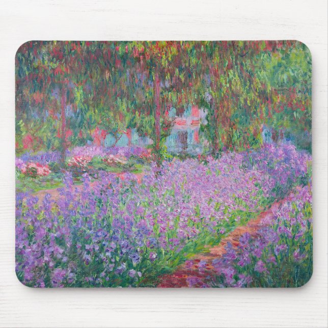 Tapis De Souris Jardin de l'artiste à Giverny par Claude Monet (Devant)