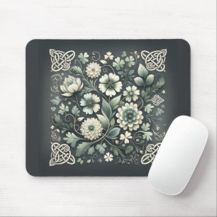 Tapis De Souris Jardin de nœuds de trèfle chuchoté