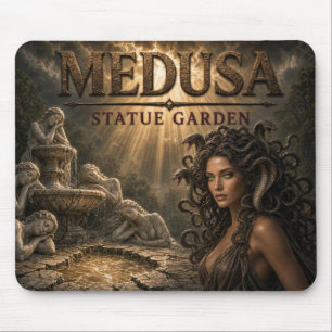 Tapis De Souris Jardin de statues de Méduse Dark Realism