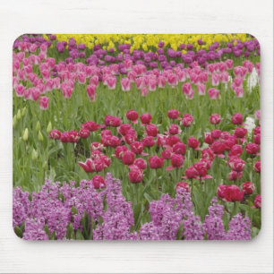 Tapis De Souris Jardin de tulipes, jonquilles et jacinthe