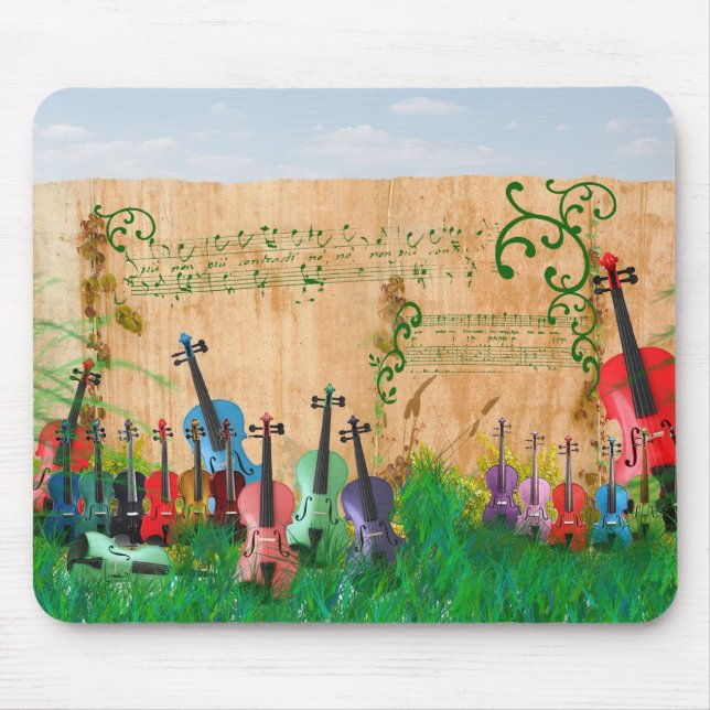Tapis De Souris Jardin de violon (Devant)