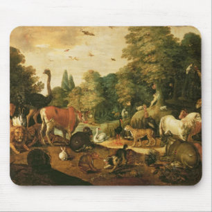 Tapis De Souris Jardin d'Éden (huile sur la toile)