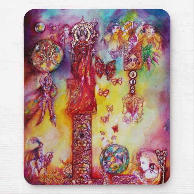 TAPIS DE SOURIS JARDIN DES OMBRES PERDUES - FAERY ET BUTTERFLIES (Devant)