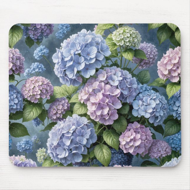 Tapis De Souris Jardin d'été Hydrangea (Devant)