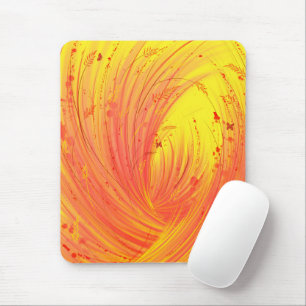 Tapis De Souris Jardin enchanté jaune Abstrait