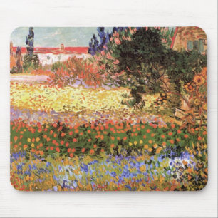 Tapis De Souris Jardin fleuri par Vincent van Gogh