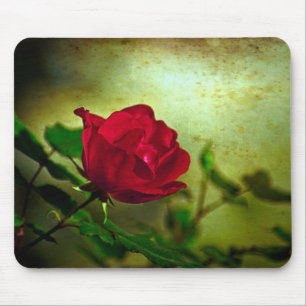 Tapis De Souris Jardin mystique Saint-Valentin gothique Rouge Rose