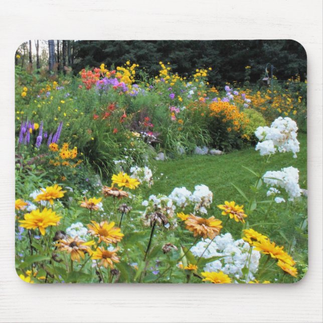 Tapis De Souris Jardins de tente de fin d'été (Devant)