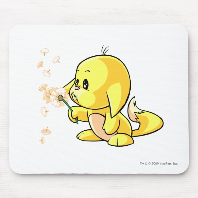 Tapis De Souris Jaune de Kacheek (Devant)