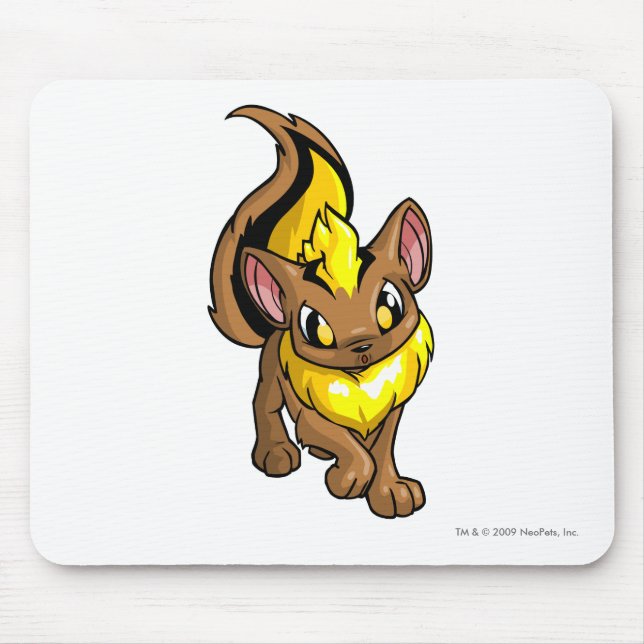 Tapis De Souris Jaune de Xweetok (Devant)