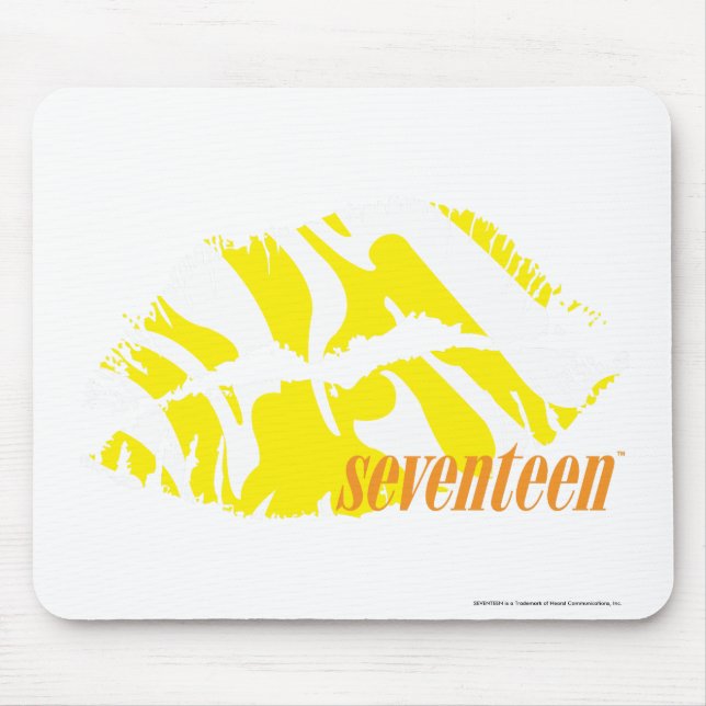 Tapis De Souris Jaune de zèbre (Devant)