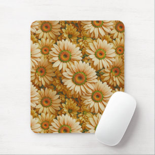 Tapis De Souris Jaune floral jaune tournesol jaunes marguerites