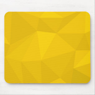 Tapis De Souris Jaune, moderne, cool, tendance, art géométrique ur