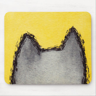 Tapis De Souris Jaune Mousepad de minou d'art de bruit