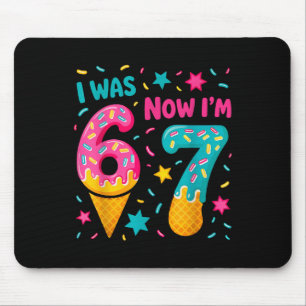 Tapis De Souris J'avais 6 ans maintenant j'ai 7 ans Six Sept Meme